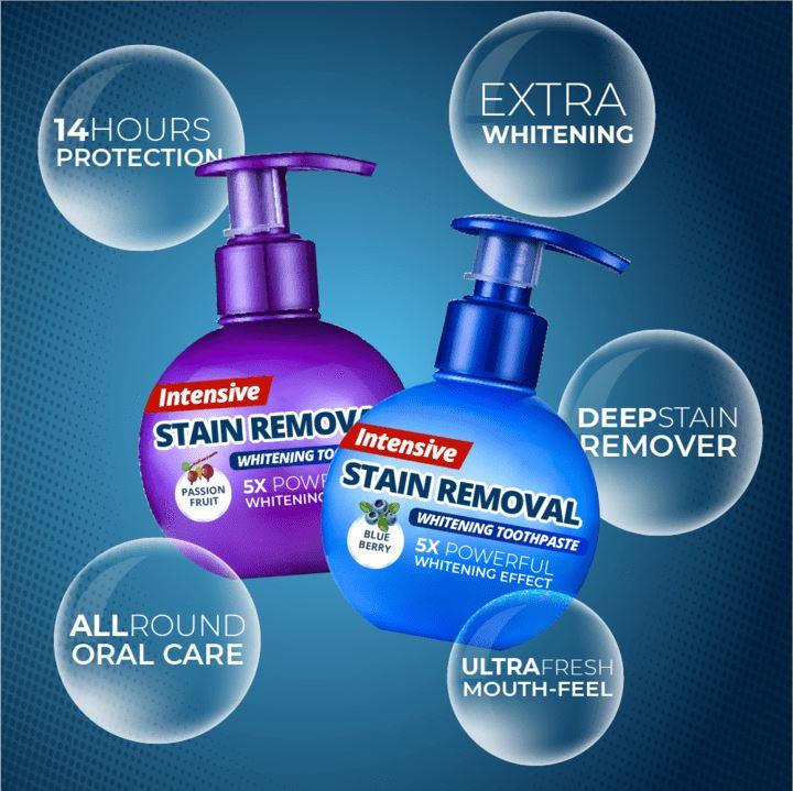 Intensive Stain Removal Whitening Toothpaste beachysalt