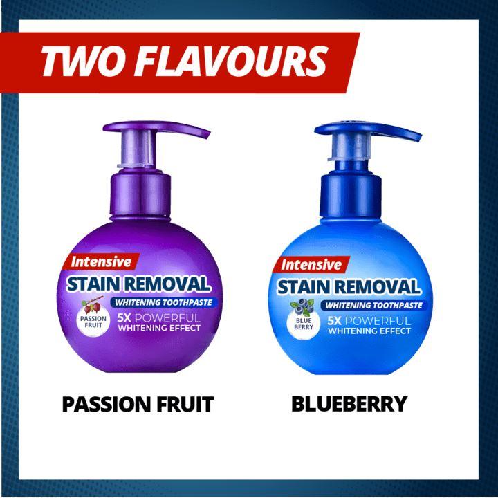 Intensive Stain Removal Whitening Toothpaste beachysalt Blueberry