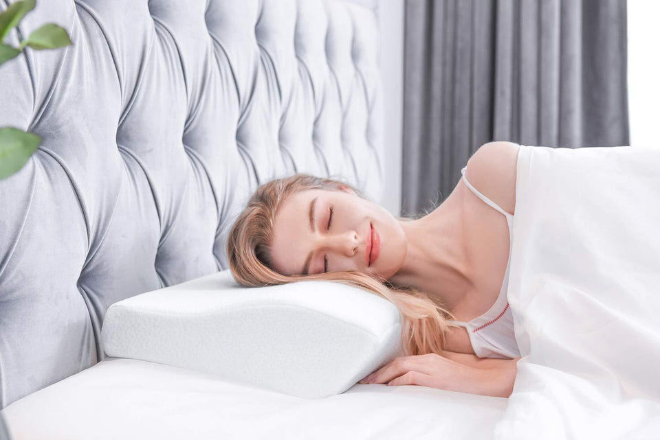 Orthopedic Cervical Sleeping Pillow With Memory Foam beachysalt