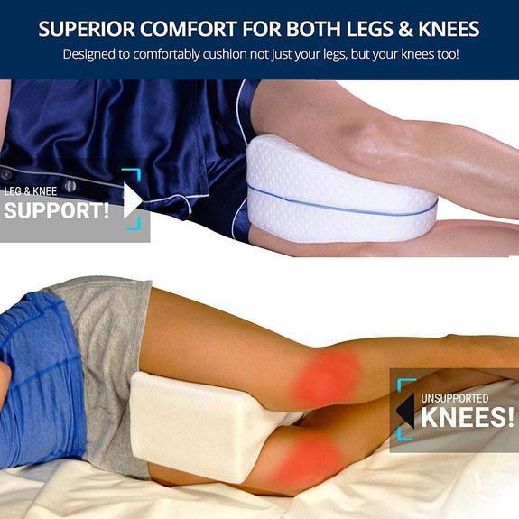 Orthopedic Leg Pillow With Memory Foam beachysalt