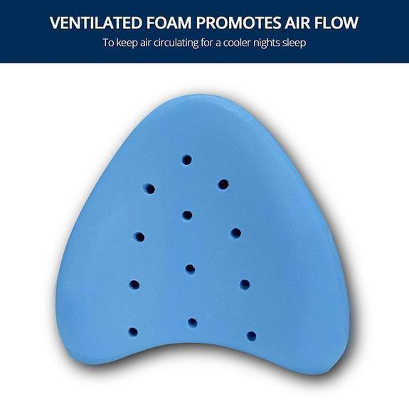 Orthopedic Leg Pillow With Memory Foam beachysalt