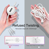 Fast Charging 3 In 1 Cable - Type C, USB, Lightning cable for Iphone beachysalt 