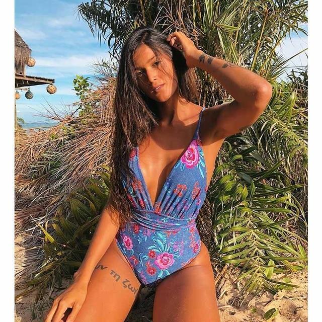 Floral Print Multiway Swimsuit beachysalt ROSES S 