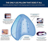 Orthopedic Leg Pillow With Memory Foam beachysalt 