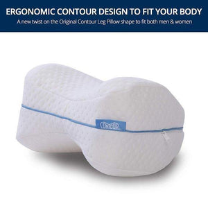 Orthopedic Leg Pillow With Memory Foam beachysalt 